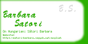 barbara satori business card