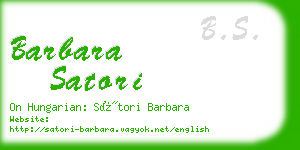 barbara satori business card